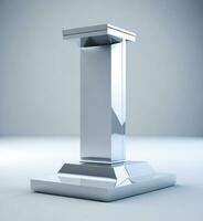 Futuristic Blank Product Pedestal Modern Display Podium, AI Generated photo