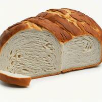 Bread isolated on a white background. Clipping path included. Generative AI photo