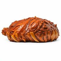 Lechon, A Delicious Roast on a White Background, AI Generated photo