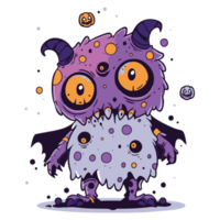 Quirky and endearing monster for tshirt design, generative ai png