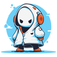 Cute game character for tshirt design, generative ai png
