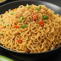 Pancit Canton, A Filipino Noodle Dish, AI Generated photo