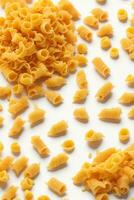 Pasta on White Background, AI Generated photo