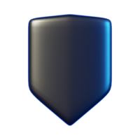 Logo Brand Font, shield icon layered, blue, , AI Generative png