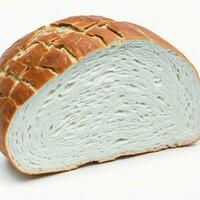 Bread isolated on a white background. Clipping path included. Generative AI photo