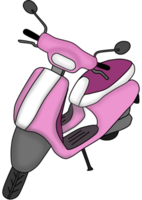pink vintage motorcycle png
