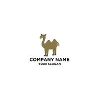 Camel Cute Logo Design Vector