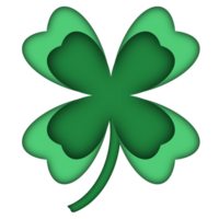 three dimensional clover leaf png