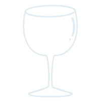 Round clear wine drinking glass png