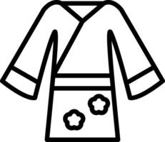 yukata vector icono diseño