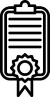 Certificate Vector Icon Design