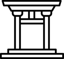 Torii gate Vector Icon Design