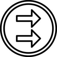 Right Turn Vector Icon Design