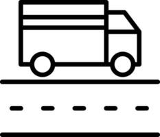 Truck Lane Vector Icon Design