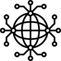 global conexión vector icono diseño