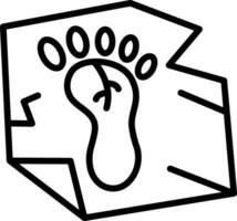 Footprint Vector Icon Design