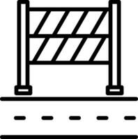 Road Block Vector Icon Design