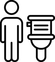 Restroom Vector Icon Design