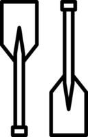 Oars Vector Icon Design