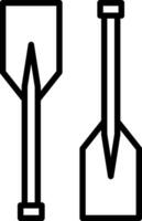 Oars Vector Icon Design