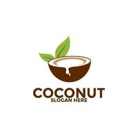 Coconut logo vector template, Creative Coconut logo design concepts, Icon symbol, Illustration