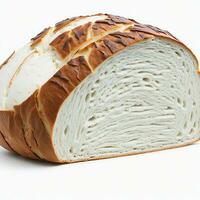 Bread isolated on a white background. Clipping path included. Generative AI photo