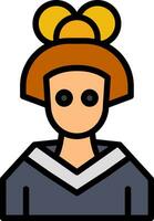 Geisha Vector Icon Design