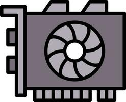 Gpu mining Vector Icon Design