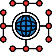Global network Vector Icon Design