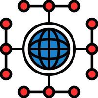 Global network Vector Icon Design