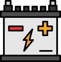 Car battery Vector Icon Design