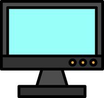 televisión monitor vector icono diseño