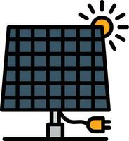 Solar panel Vector Icon Design