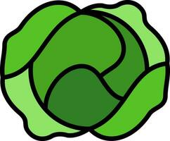 Iceberg lettuce Vector Icon Design