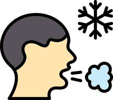 Frosty breath Vector Icon Design