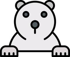 polar oso vector icono diseño