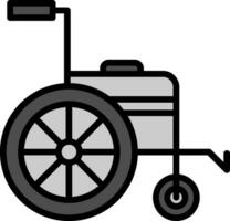 Wheelchair Vector Icon Design