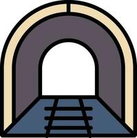 diseño de icono de vector de túnel