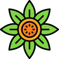 diseño de icono de vector de girasol