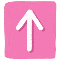 The upwards arrow is in the pink square. png