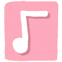 The eighth note is in the pink square. png