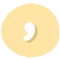 le virgules signe est dans une Jaune cercle. png