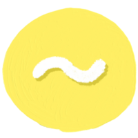 le tilde signe est dans une Jaune cercle. png