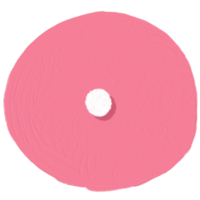 The dot sign is in a pink circle. png