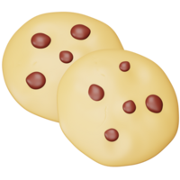 koekjes 3d renderen isometrische icoon. png