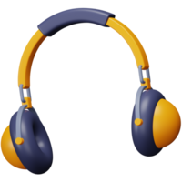 Earmuff 3d rendering isometric icon. png