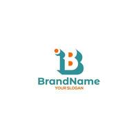 ib simple logo design vector