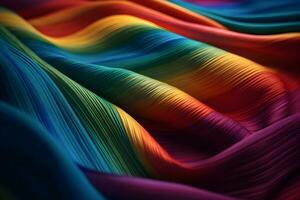 abstract background of rainbow silk photo