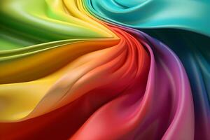 abstract background of rainbow silk photo