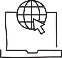 vector web folder one line. internet web site. dta elements vector illustration on white background.